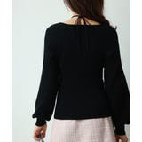 フロントリボンボリュームスリーブニットプルオーバー | SAISON DE PAPILLON | 詳細画像24