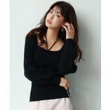 フロントリボンボリュームスリーブニットプルオーバー | SAISON DE PAPILLON | 詳細画像27