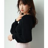 フロントリボンボリュームスリーブニットプルオーバー | SAISON DE PAPILLON | 詳細画像31