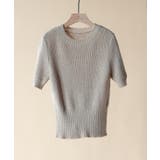 天竺編みサマーニットプルオーバー | SAISON DE PAPILLON  | 詳細画像37 