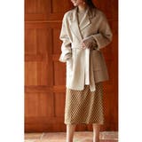 ウール混ダブルフェイスガウンコート | SAISON DE PAPILLON | 詳細画像8