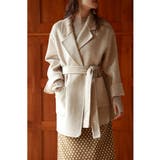 ウール混ダブルフェイスガウンコート | SAISON DE PAPILLON | 詳細画像10