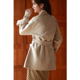 ウール混ダブルフェイスガウンコート | SAISON DE PAPILLON | 詳細画像11