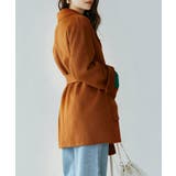 ウール混ダブルフェイスガウンコート | SAISON DE PAPILLON | 詳細画像13