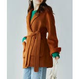 ウール混ダブルフェイスガウンコート | SAISON DE PAPILLON | 詳細画像14