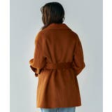 ウール混ダブルフェイスガウンコート | SAISON DE PAPILLON | 詳細画像15