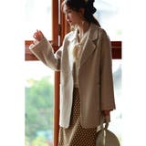 ウール混ダブルフェイスガウンコート | SAISON DE PAPILLON | 詳細画像1