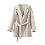 ウール混ダブルフェイスガウンコート | SAISON DE PAPILLON | 詳細画像29