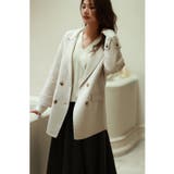 ウール混ダブルフェイスPコート | SAISON DE PAPILLON  | 詳細画像20 