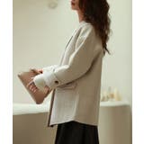 ウール混ダブルフェイスPコート | SAISON DE PAPILLON  | 詳細画像22 