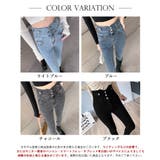 ハイウエスト美脚スキニーデニムパンツ韓国 ファッション レディース | SEU | 詳細画像2 