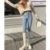 ハイウエスト美脚スキニーデニムパンツ韓国 ファッション レディース | SEU | 詳細画像4 