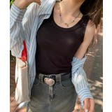 ブラ隠しタンクトップ リブニット キャミソール | SEU | 詳細画像24 