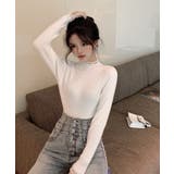 春まで着れる リブニットトップス フリルとパールがアクセント | SEU | 詳細画像11 