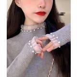 春まで着れる リブニットトップス フリルとパールがアクセント | SEU | 詳細画像29 