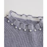 春まで着れる リブニットトップス フリルとパールがアクセント | SEU | 詳細画像42 