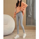 裏毛起毛ハイウエストリブレギンス 防寒 あったか | SEU | 詳細画像12