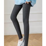 裏毛起毛ハイウエストリブレギンス 防寒 あったか | SEU | 詳細画像18