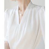 フロントタックVネックブラウス【SHOPLIST限定 新作 春 夏 秋 冬】 | SEU | 詳細画像8 
