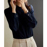 パールボタンスタンドカラーブラウス【SHOPLIST限定 新作 春 | SEU | 詳細画像7 
