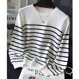 配色ボーダークルーネックニットプルオーバー【SHOPLIST限定 新作 春 | SEU | 詳細画像30 