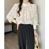 ジャガードフラワーバルーンスリーブブラウス【SHOPLIST限定 新作 春 | SEU | 詳細画像12 