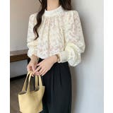 ジャガードフラワーバルーンスリーブブラウス【SHOPLIST限定 新作 春 | SEU | 詳細画像14 