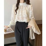 ジャガードフラワーバルーンスリーブブラウス【SHOPLIST限定 新作 春 | SEU | 詳細画像19 