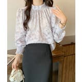 ジャガードフラワーバルーンスリーブブラウス【SHOPLIST限定 新作 春 | SEU | 詳細画像21 