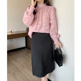 ジャガードフラワーバルーンスリーブブラウス【SHOPLIST限定 新作 春 | SEU | 詳細画像34 