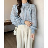 ジャガードフラワーバルーンスリーブブラウス【SHOPLIST限定 新作 春 | SEU | 詳細画像40 