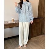 ジャガードフラワーバルーンスリーブブラウス【SHOPLIST限定 新作 春 | SEU | 詳細画像43 