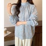 ジャガードフラワーバルーンスリーブブラウス【SHOPLIST限定 新作 春 | SEU | 詳細画像45 