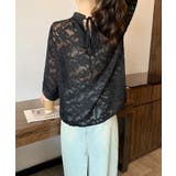 ジャガードフラワーバルーンスリーブブラウス【SHOPLIST限定 新作 春 | SEU | 詳細画像7 