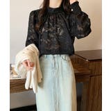 ジャガードフラワーバルーンスリーブブラウス【SHOPLIST限定 新作 春 | SEU | 詳細画像9 