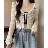 クロシェ編みサマーニットカーディガン シアートップス【SHOPLIST限定 新作 | SEU | 詳細画像14 