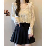 クロシェ編みサマーニットカーディガン シアートップス【SHOPLIST限定 新作 | SEU | 詳細画像16 