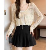 クロシェ編みサマーニットカーディガン シアートップス【SHOPLIST限定 新作 | SEU | 詳細画像21 