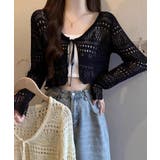 クロシェ編みサマーニットカーディガン シアートップス【SHOPLIST限定 新作 | SEU | 詳細画像7 