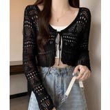 クロシェ編みサマーニットカーディガン シアートップス【SHOPLIST限定 新作 | SEU | 詳細画像8 