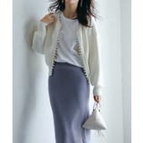 パールビジューボタンレスニットカーディガン | SAISON DE PAPILLON  | 詳細画像11 