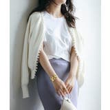 パールビジューボタンレスニットカーディガン | SAISON DE PAPILLON  | 詳細画像12 