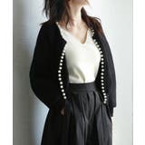 パールビジューボタンレスニットカーディガン | SAISON DE PAPILLON  | 詳細画像16 