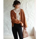 パールビジューボタンレスニットカーディガン | SAISON DE PAPILLON  | 詳細画像25 