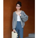 パールビジューボタンレスニットカーディガン | SAISON DE PAPILLON  | 詳細画像38 