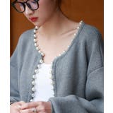 パールビジューボタンレスニットカーディガン | SAISON DE PAPILLON  | 詳細画像41 