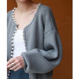 パールビジューボタンレスニットカーディガン | SAISON DE PAPILLON  | 詳細画像42 