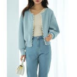 パールビジューボタンレスニットカーディガン | SAISON DE PAPILLON  | 詳細画像54 