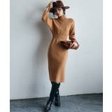 ウエストシェイプタートルネックニットワンピース | SAISON DE PAPILLON  | 詳細画像5