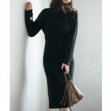 ウエストシェイプタートルネックニットワンピース | SAISON DE PAPILLON  | 詳細画像9